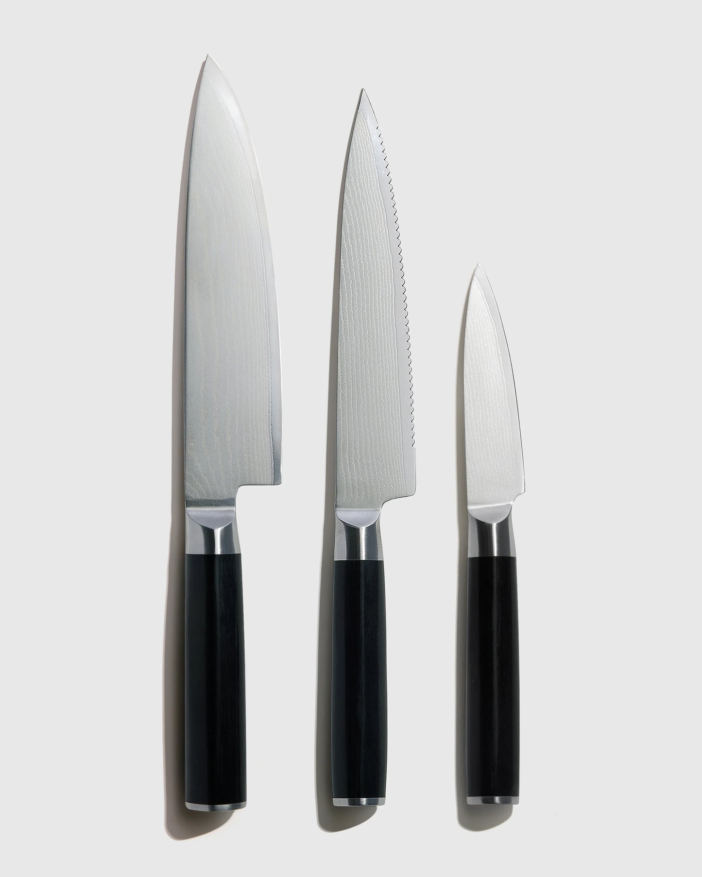 Essential Japanese Damascus Steel Knife Set - One Size / No Color