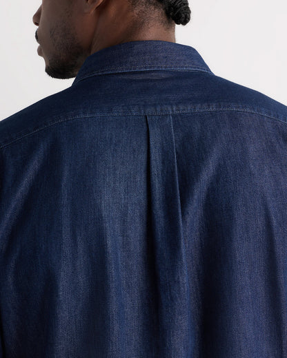 Heritage Washed Denim Shirt - S / Dark Wash