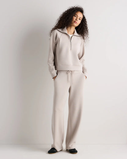 CloudComfort Half Zip Sweatshirt - XS / Pebble Beige
