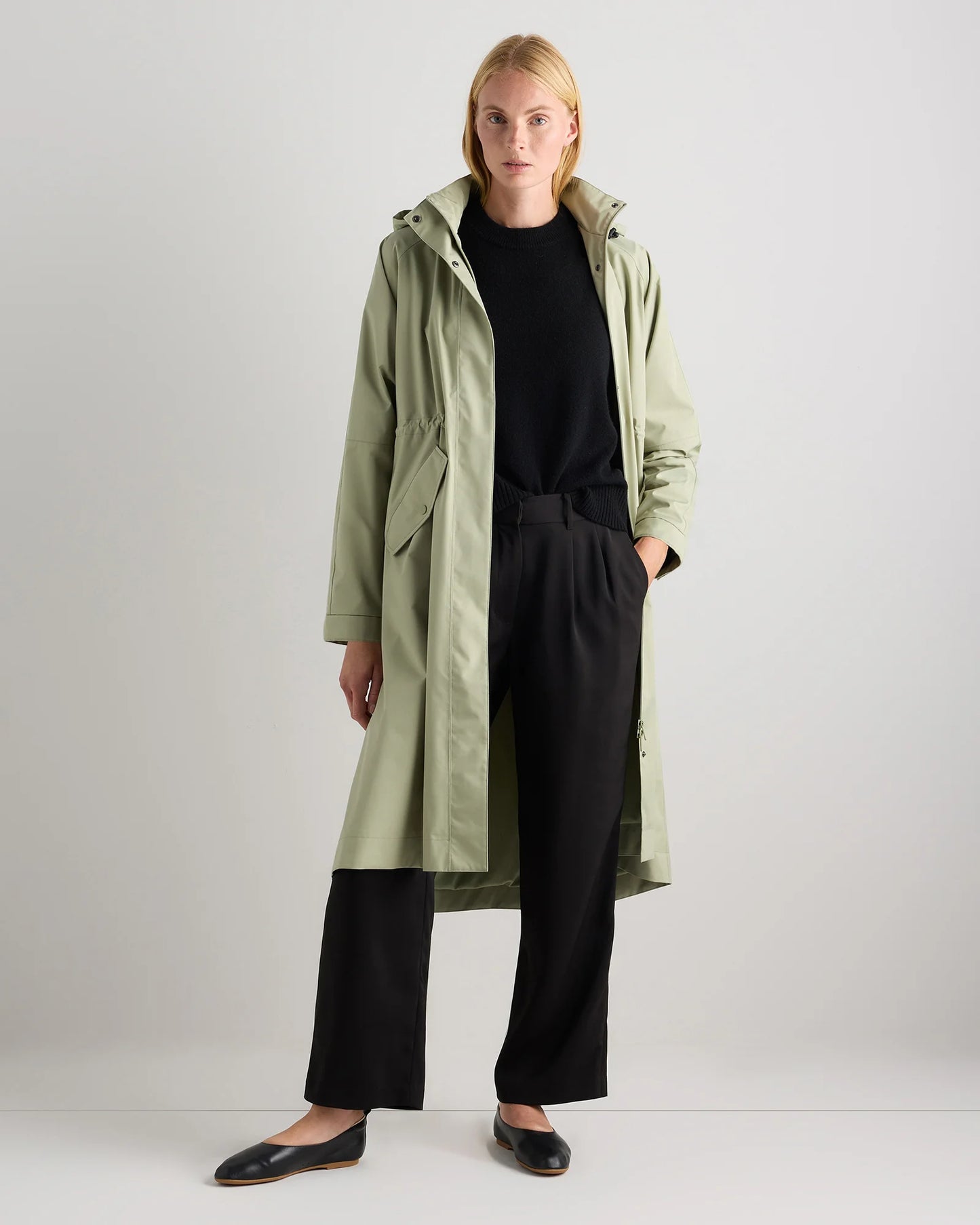 Weather Proof Rain Trench Coat - XS / Dark Spruce
