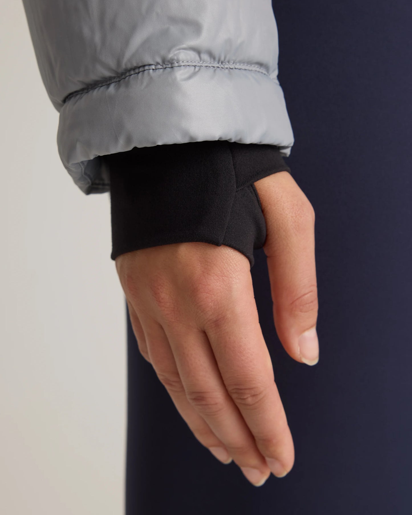 Responsible Down Cropped Puffer Jacket - XS / Shiny Black