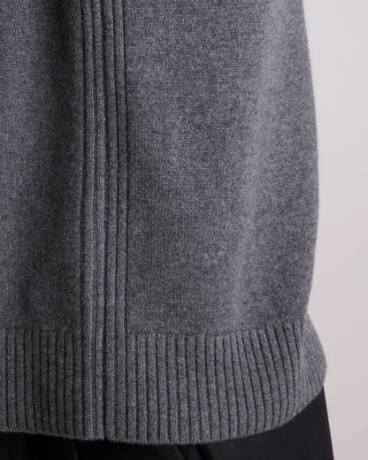 Luxe Baby Cashmere Crewneck Sweater - S / Heather Pewter