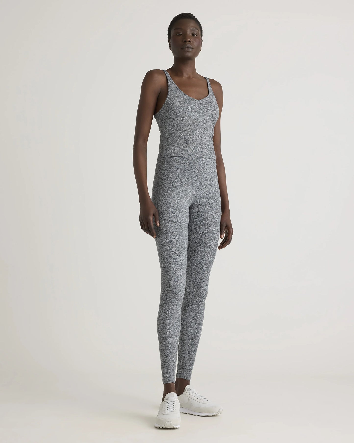 Ultra-Soft Strappy Cropped Tank - XS / Heather Grey