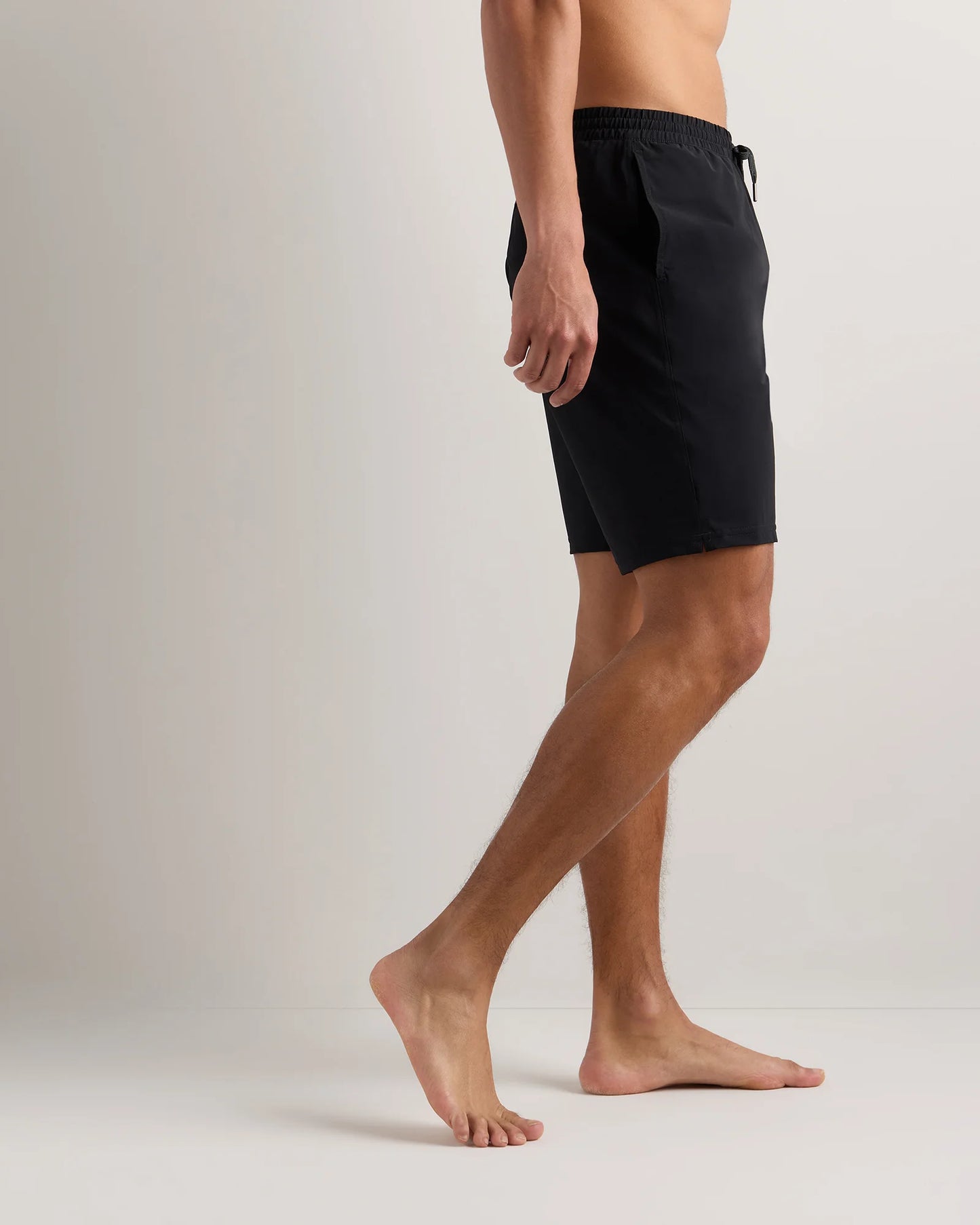 Italian Swim Trunks - 9" - S / Navy Palms