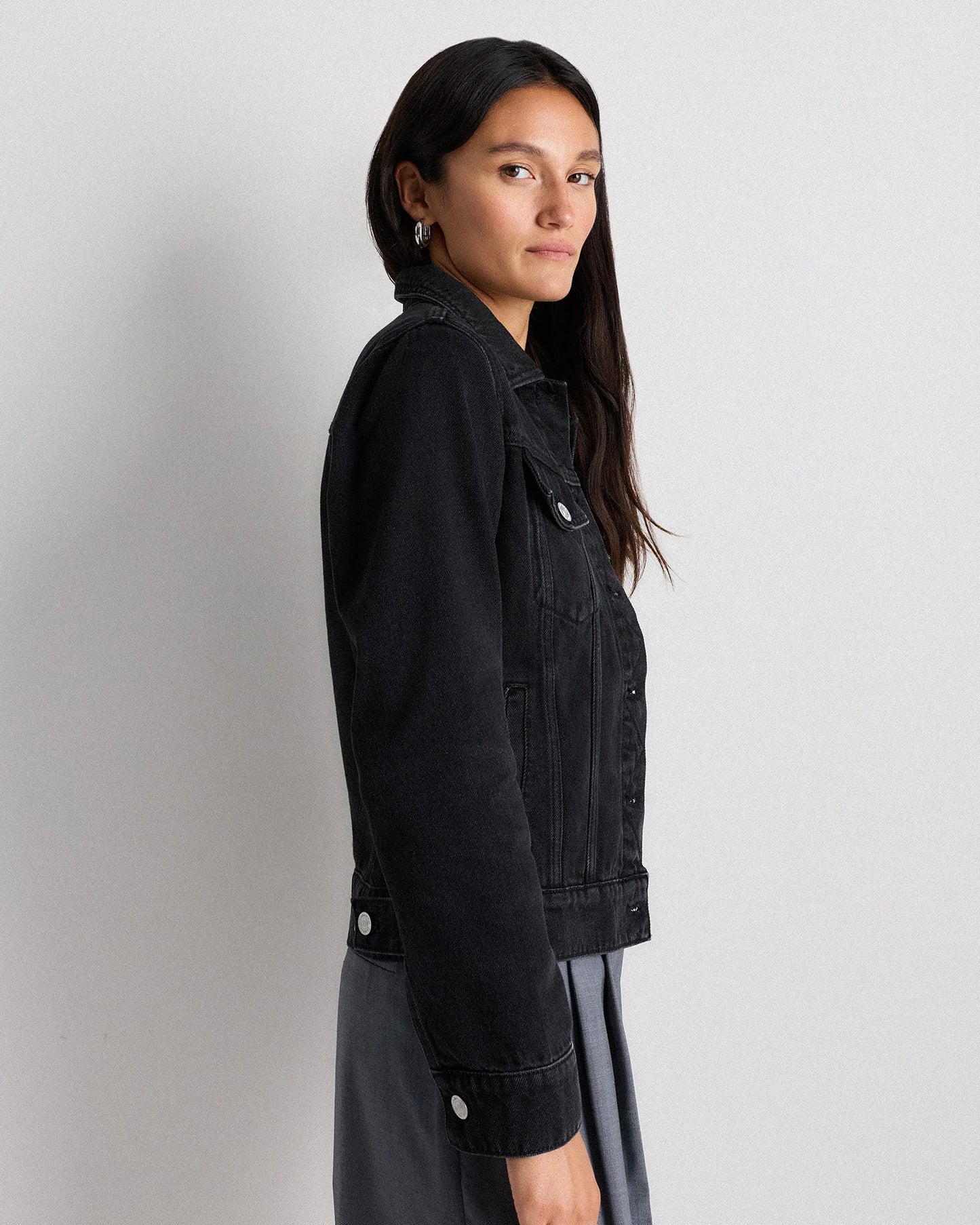 100% Organic Cotton Denim Jacket - XS / Indigo Blue