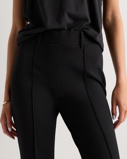 Ultra-Stretch Ponte Flare Leg Pants - XS / Charcoal
