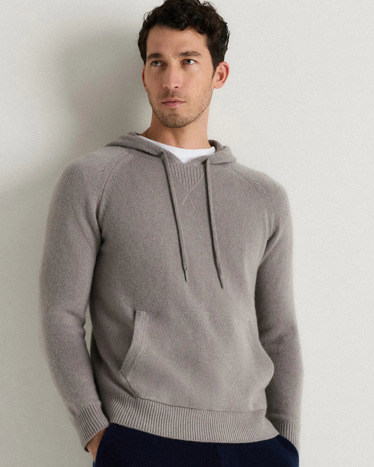 Mongolian Cashmere Pullover Hoodie - XS / Sea Spray Green