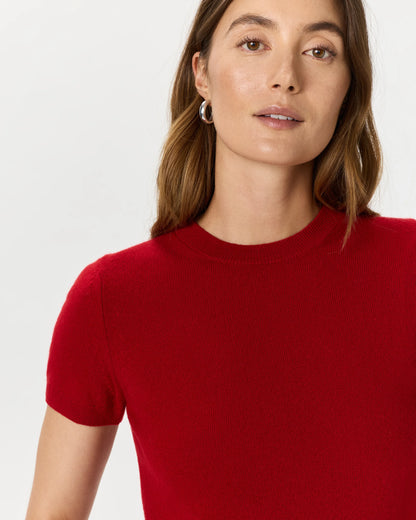 Mongolian Cashmere Tee - XS / Pale Custard Yellow