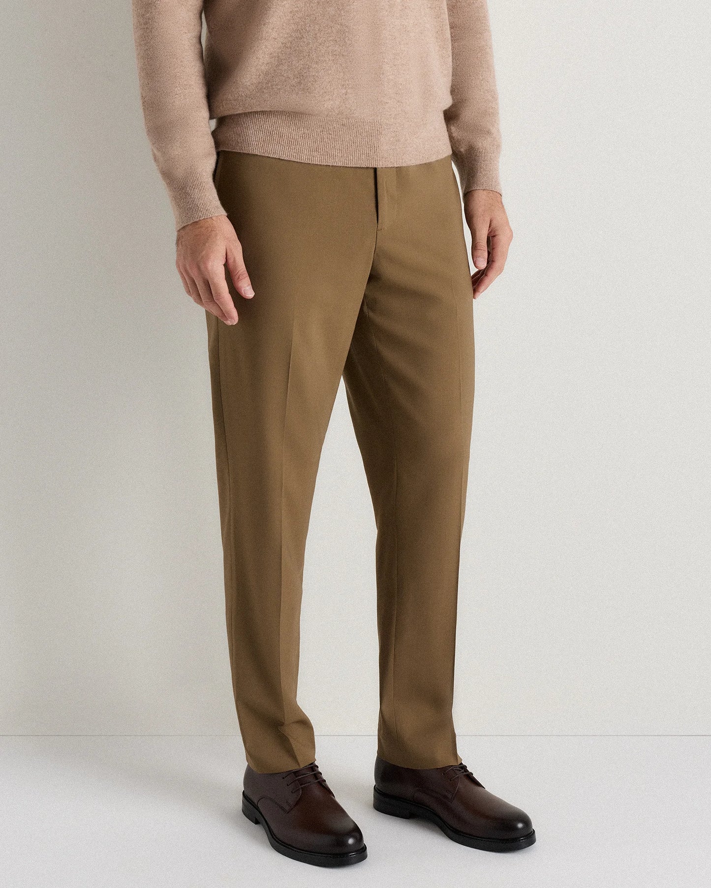 Calfskin Leather Derby - 7 / Brandy