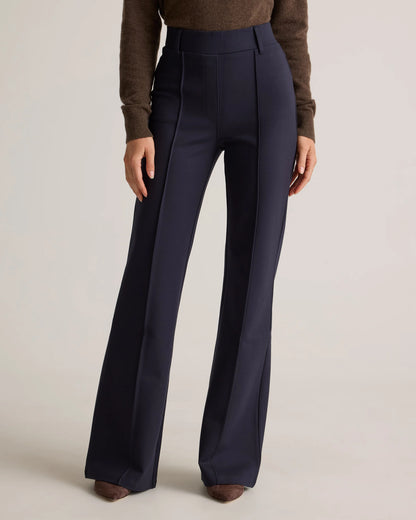Ultra-Stretch Ponte Flare Leg Pants - XS / Charcoal