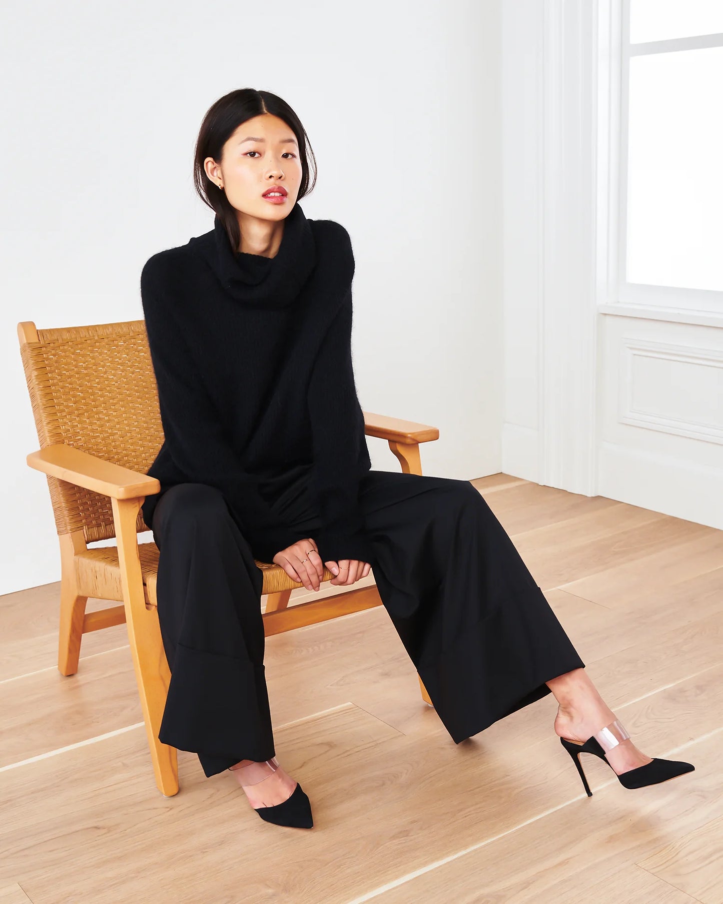 Baby Alpaca-Wool Turtleneck - XS / Light Grey