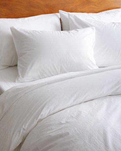 Organic Brushed Cotton Sham Set - Standard / Toffee