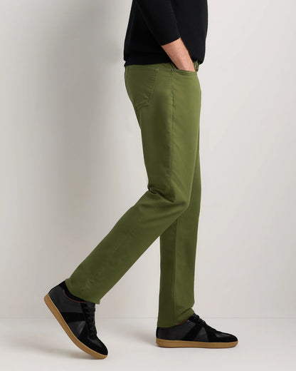 Comfort Stretch Traveler 5-Pocket Pants - Athletic Tapered - 30X30 / Chive