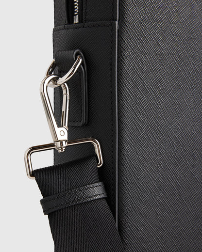 Italian Saffiano Briefcase - One Size / Hickory