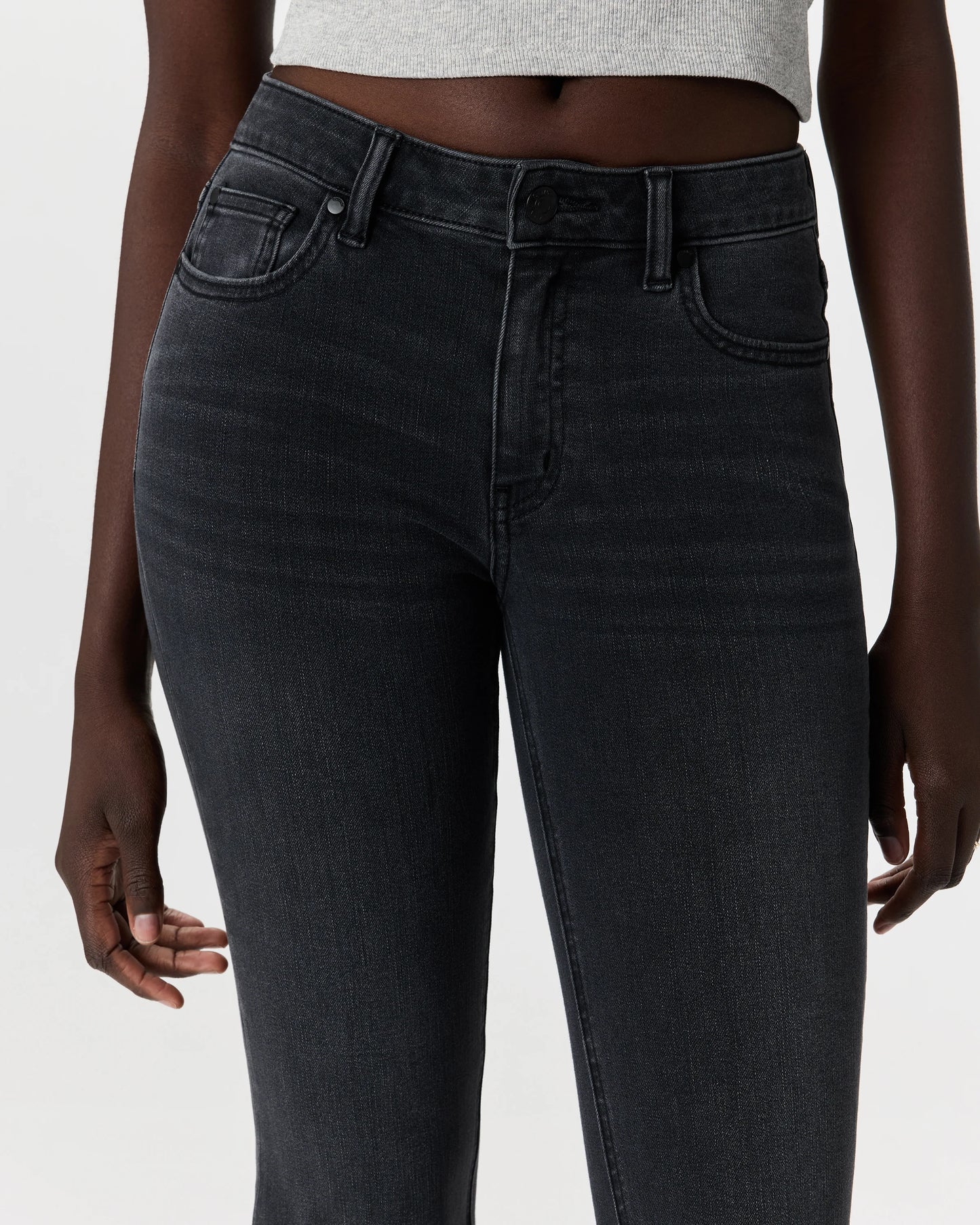 Luna Stretch Flare Jeans - 24 / Black