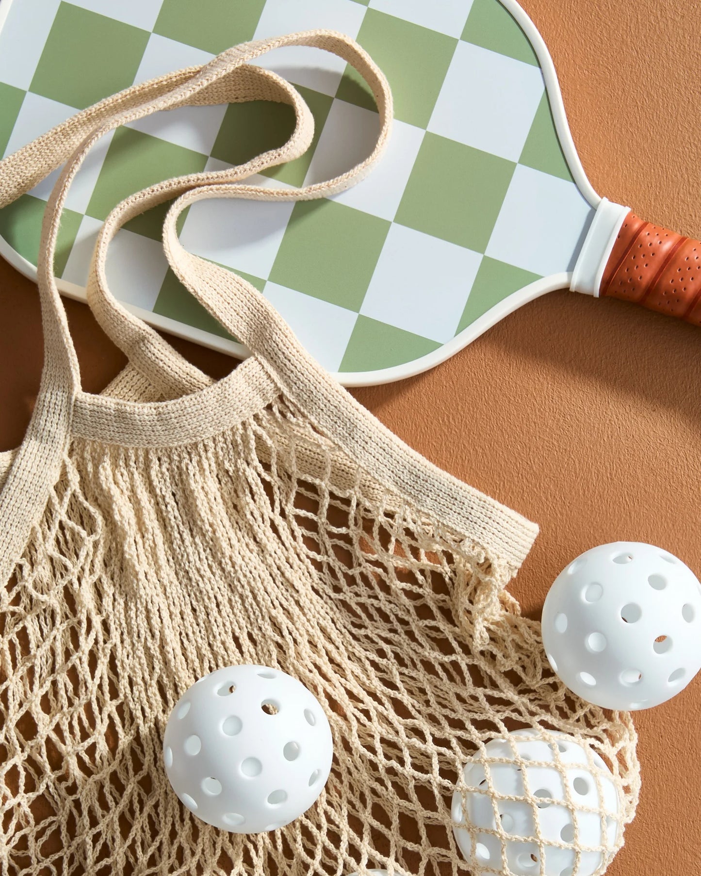 Two Paddle Pickleball Set - One Size / Sage/Cantaloupe