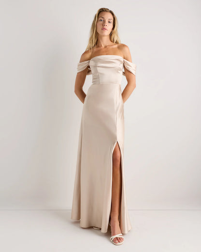 Aurora Stretch Satin Convertible Dress - 0 / Garden Sage Green