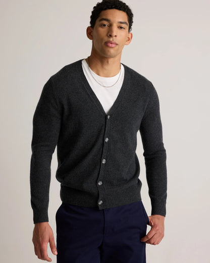 Mongolian Cashmere Cardigan Sweater - S / True Navy