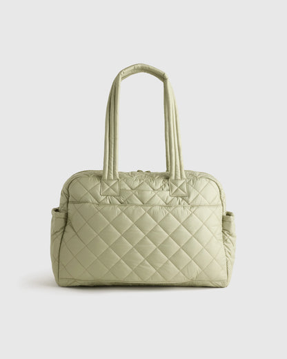 Transit Quilted Duffle Bag - One Size / Taupe Brown