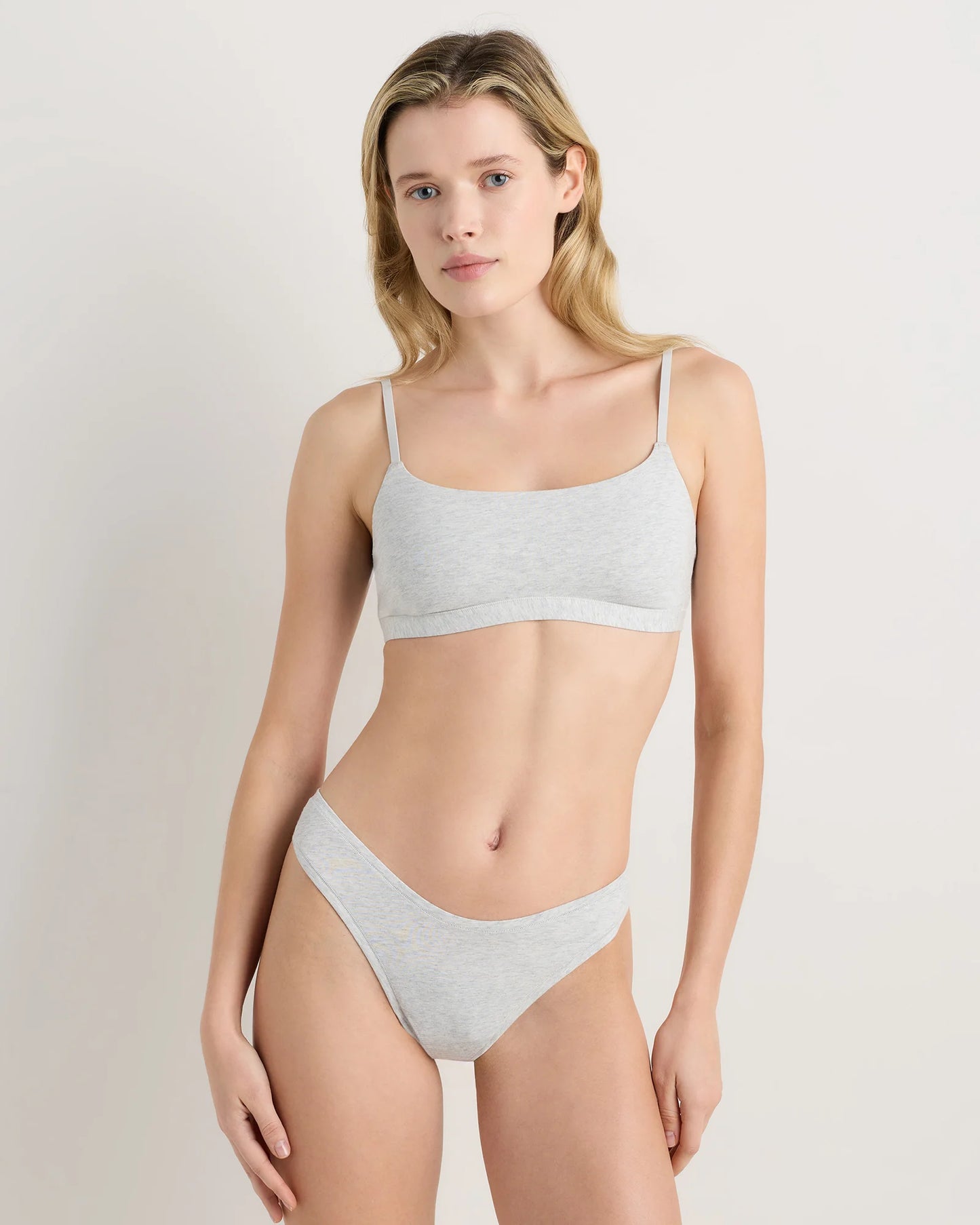 Organic Cotton High-Cut Thong (6-pack) - XS / Black/Soft White/Ocean