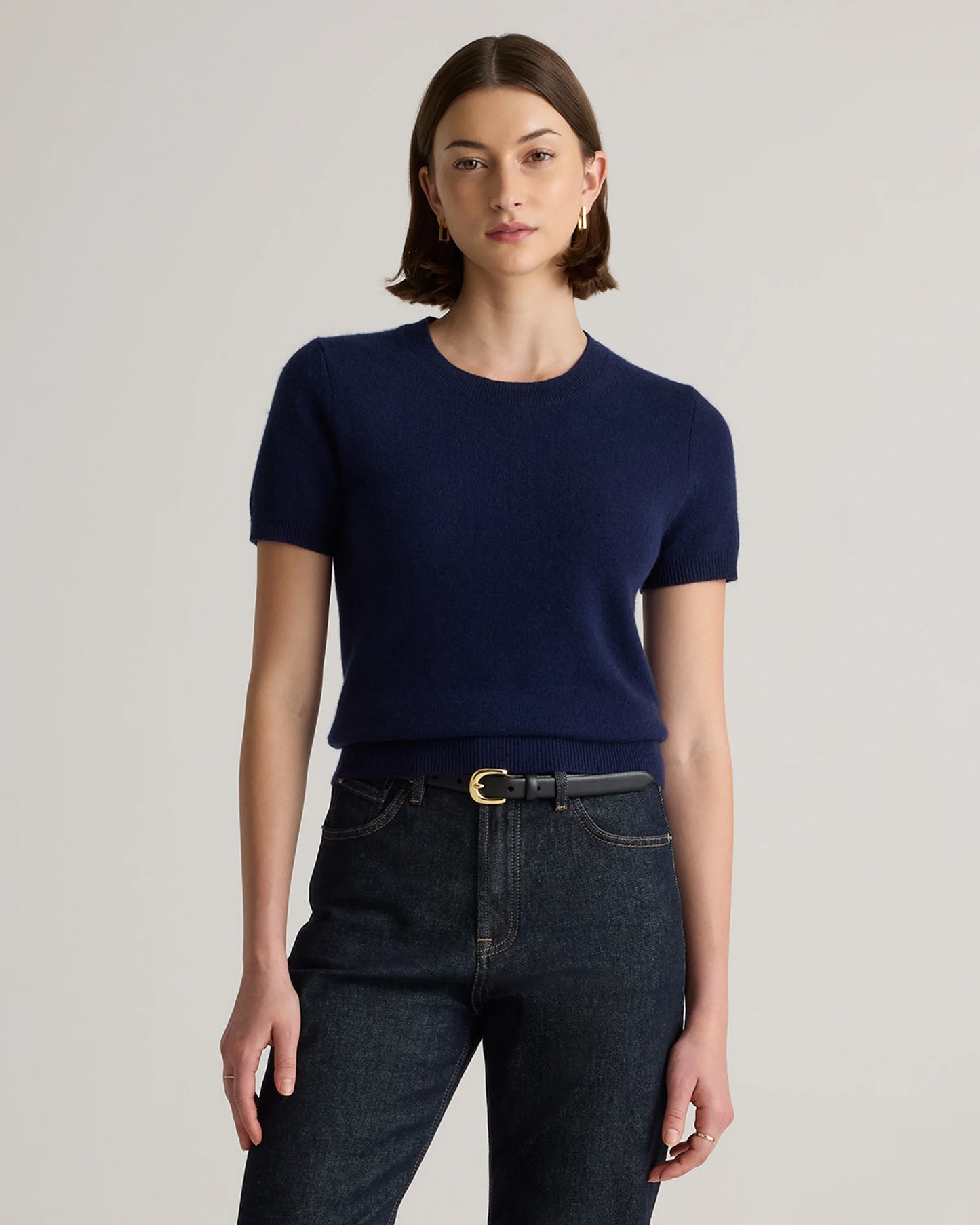 Mongolian Cashmere Tee - XS / Pale Custard Yellow