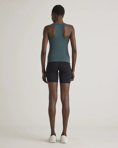 Ultra-Form Waist-Length Racerback Tank - XS / Forest Green