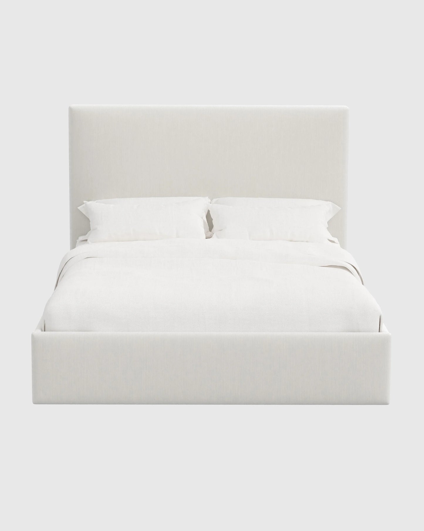Square Bed in Performance Velvet - Full / Butterscotch