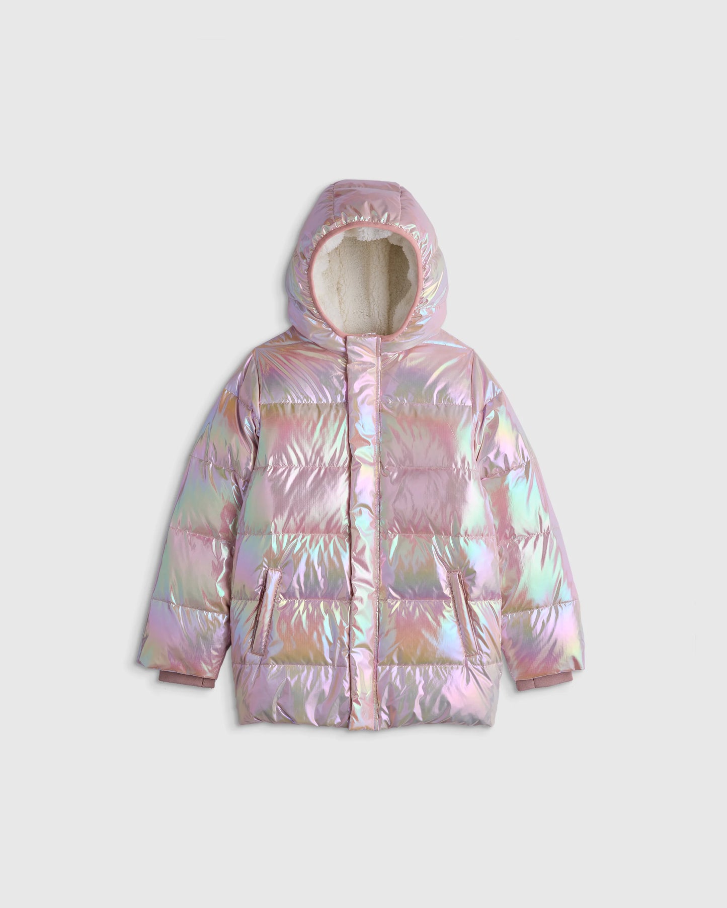 Heavyweight Down Puffer Coat - 2T / Purple Floral
