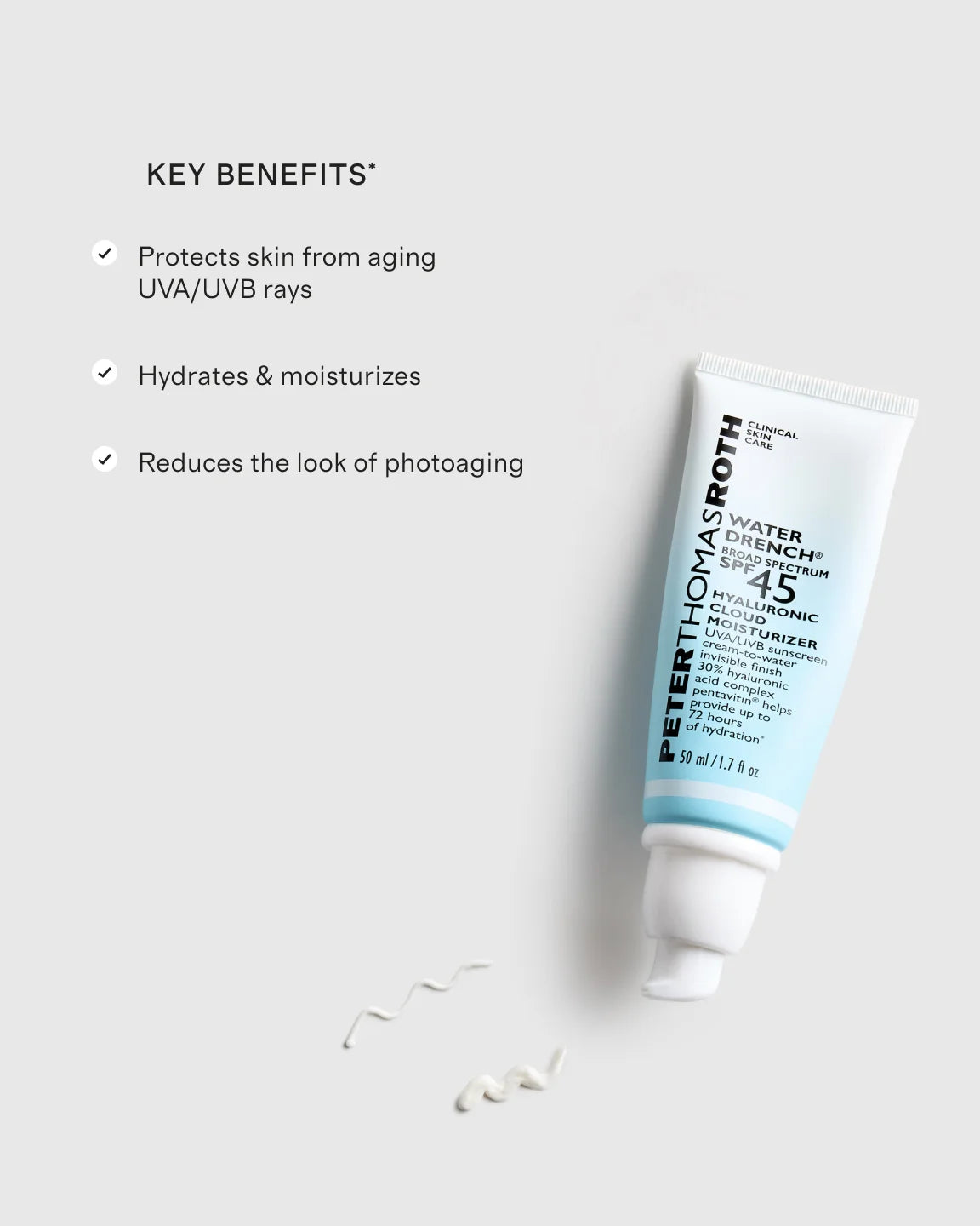 Water Drench Broad Spectrum SPF 45 Hyaluronic Cloud Moisturizer by Peter Thomas Roth - One Size / No Color