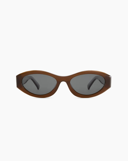 Milan Polarized Acetate Sunglasses - One Size / Black with Grey lens