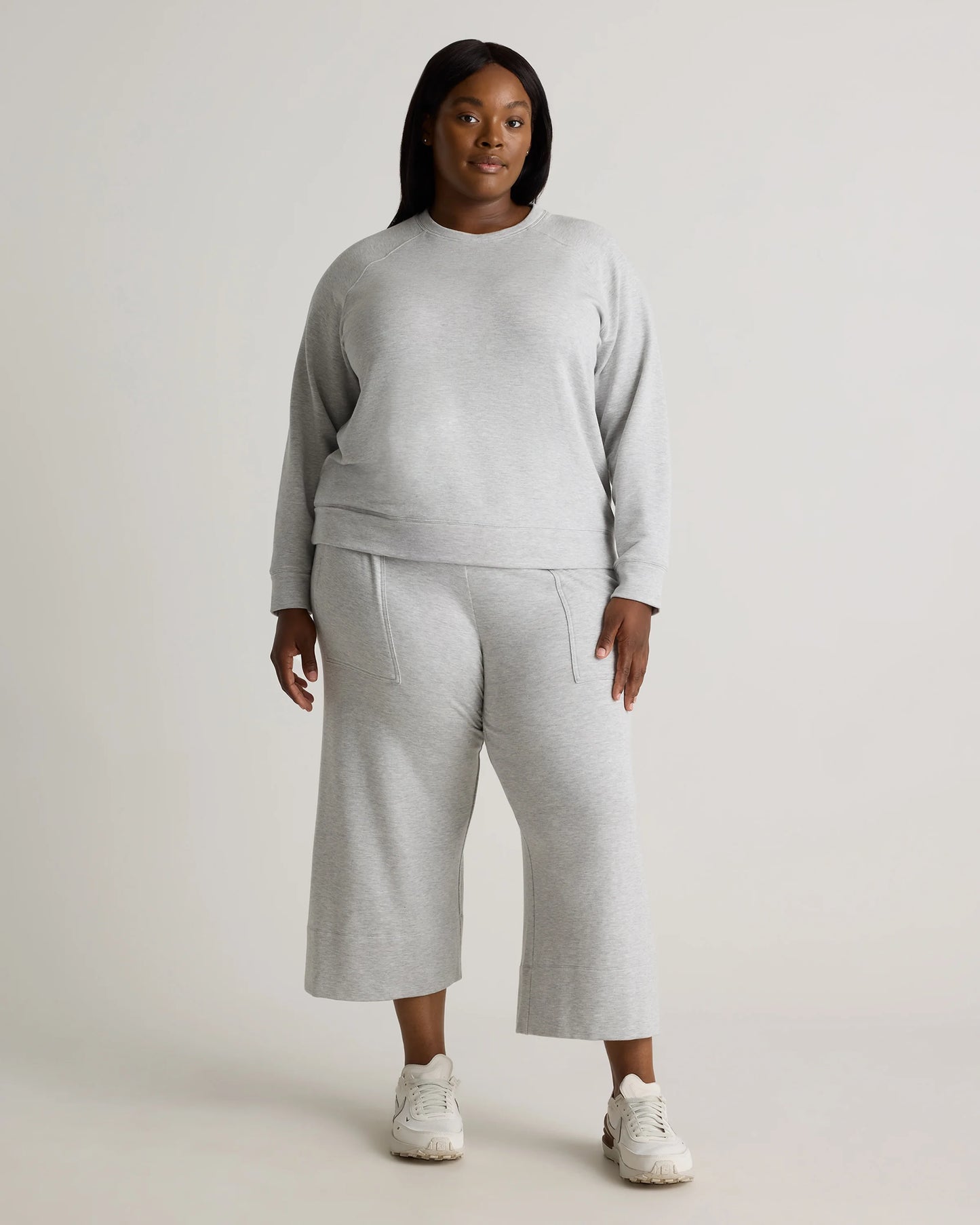 SuperSoft Fleece Crew - 1X / Dried Fig