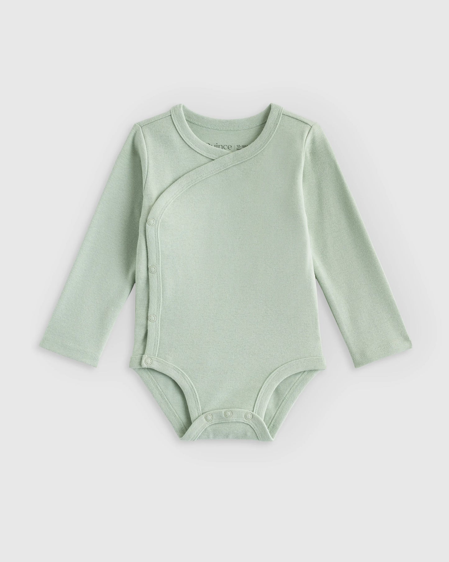 100% Organic Cotton Long Sleeve Snap Over Bodysuit 4-Pack - 18-24M / Butterfly Floral Set