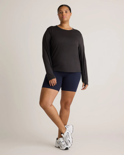 Flowknit Breeze Long Sleeve Top - XS / Heather Deep Navy
