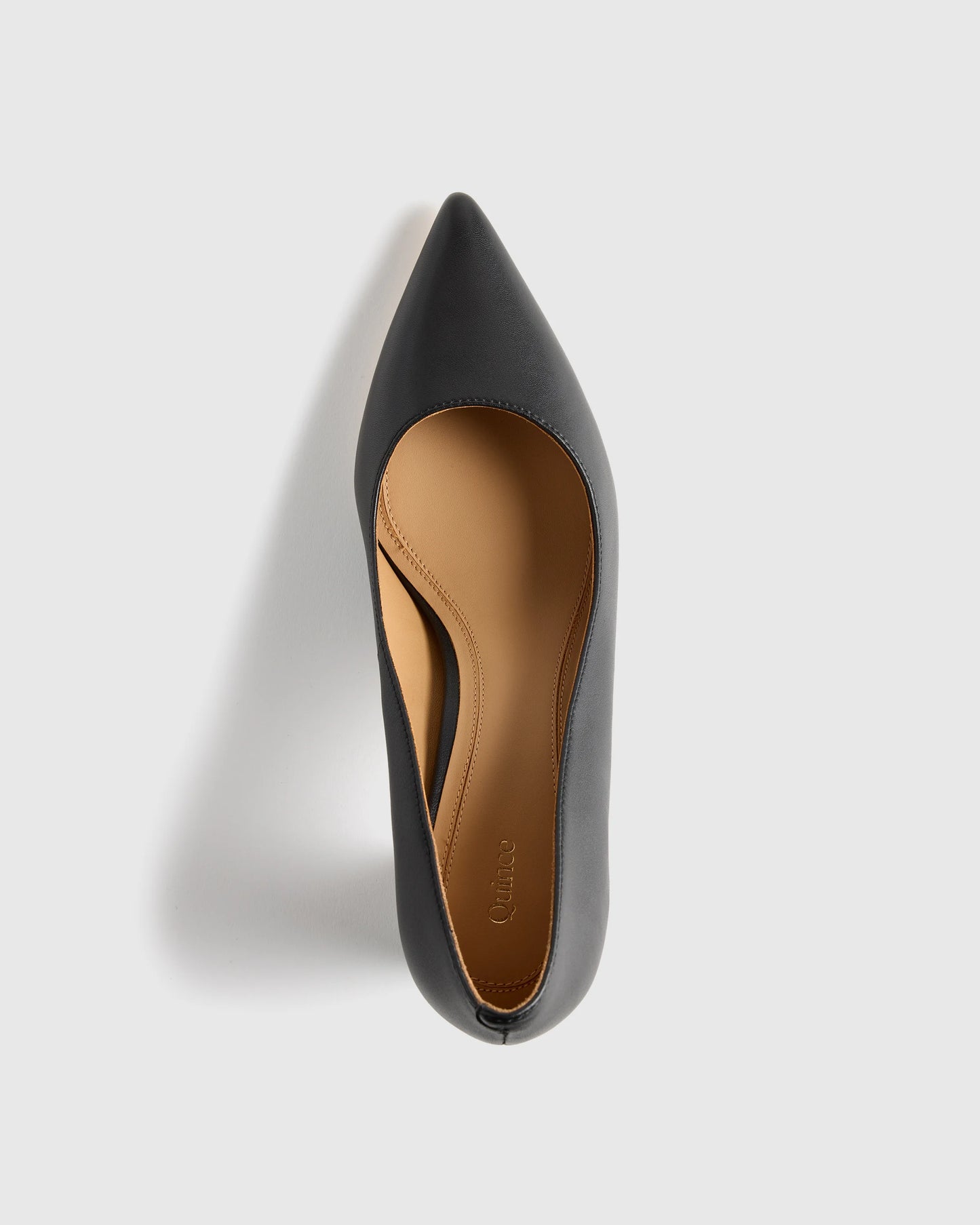 Italian Leather 65mm Block Heel Pump - 5 / Coffee Bean