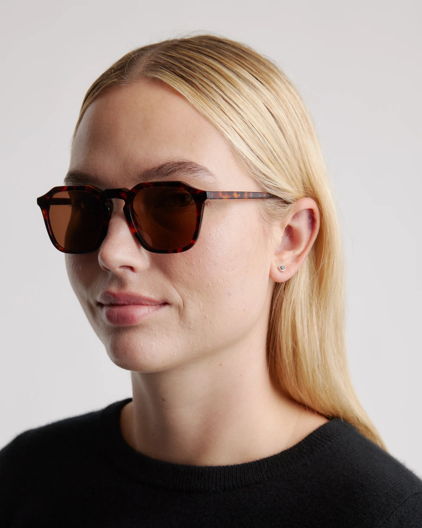 Jude Polarized Acetate Sunglasses - One Size / Black with Green lens