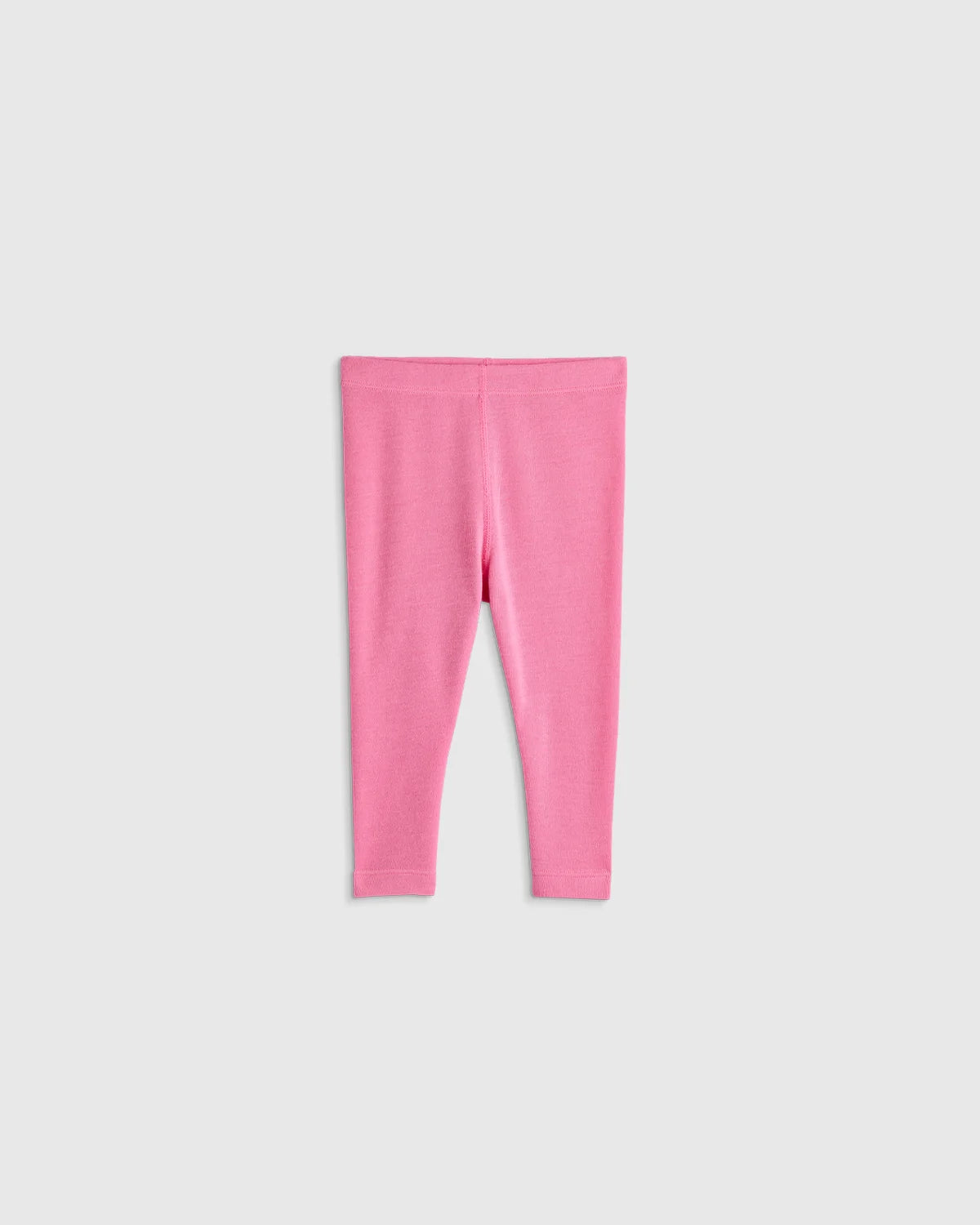 100% Merino Wool All-Season Base Layer Long Sleeve and Legging Set - 18-24M / Bright Blush