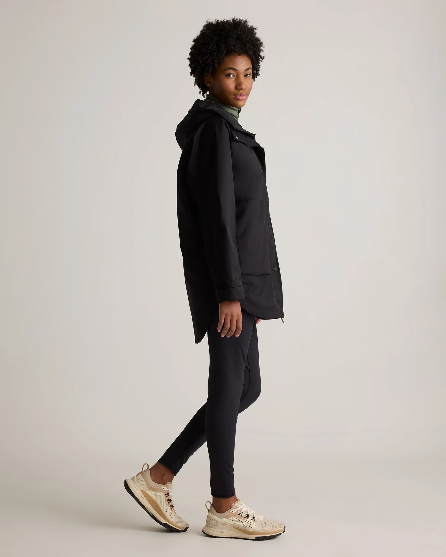 Weather Proof Oversized Rain Jacket - XS / Tea Green