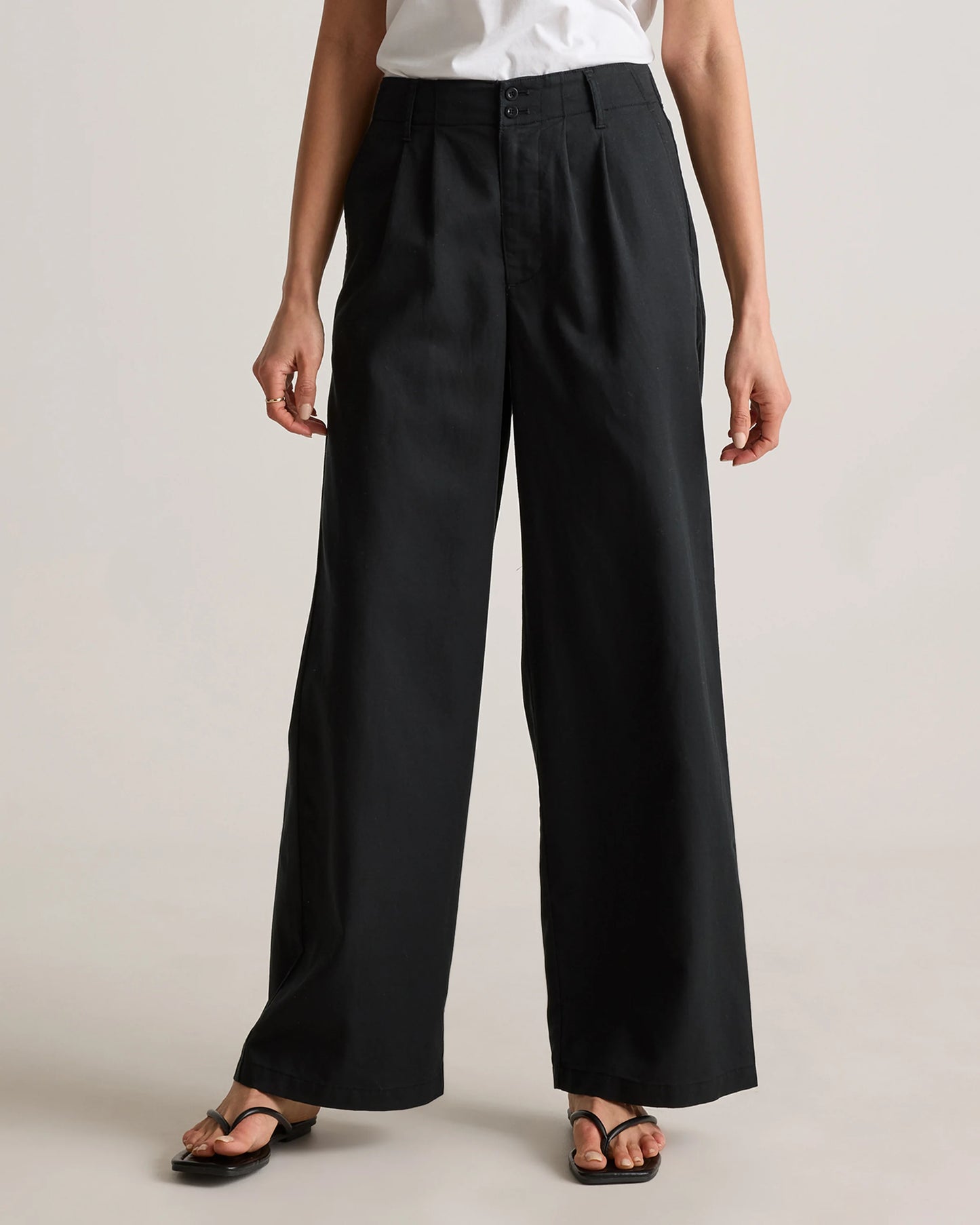 Drapey Twill Pleated Trouser - 0 / Baywood