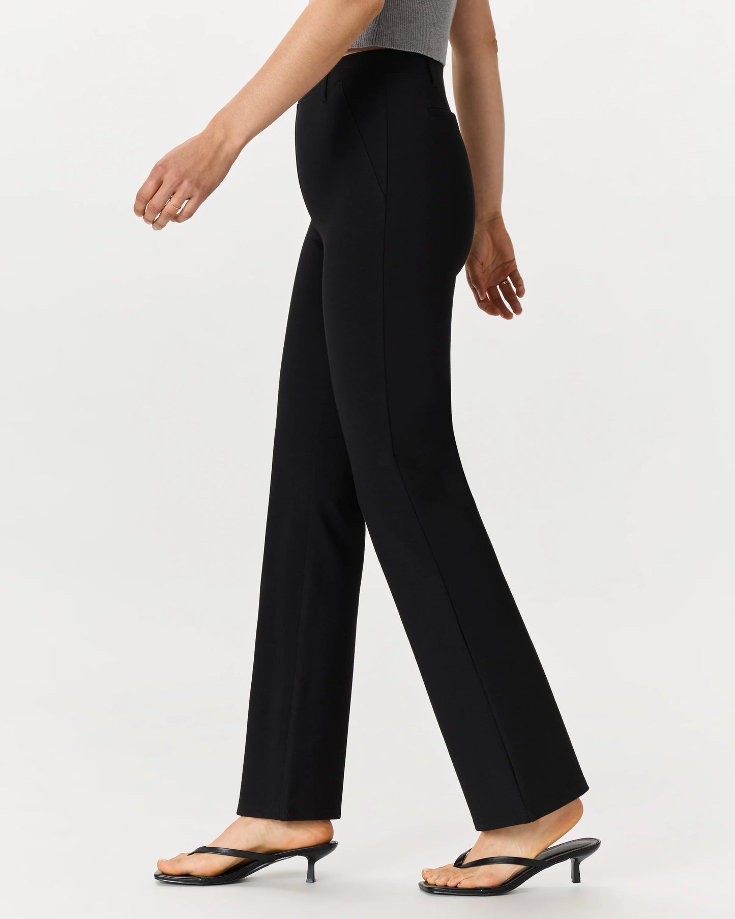 Ultra-Stretch Ponte Bootcut Pants - XS / Black