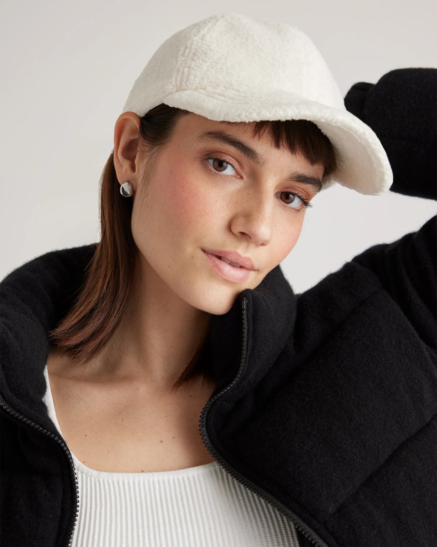 Sherpa Baseball Cap - XS/S / Ivory