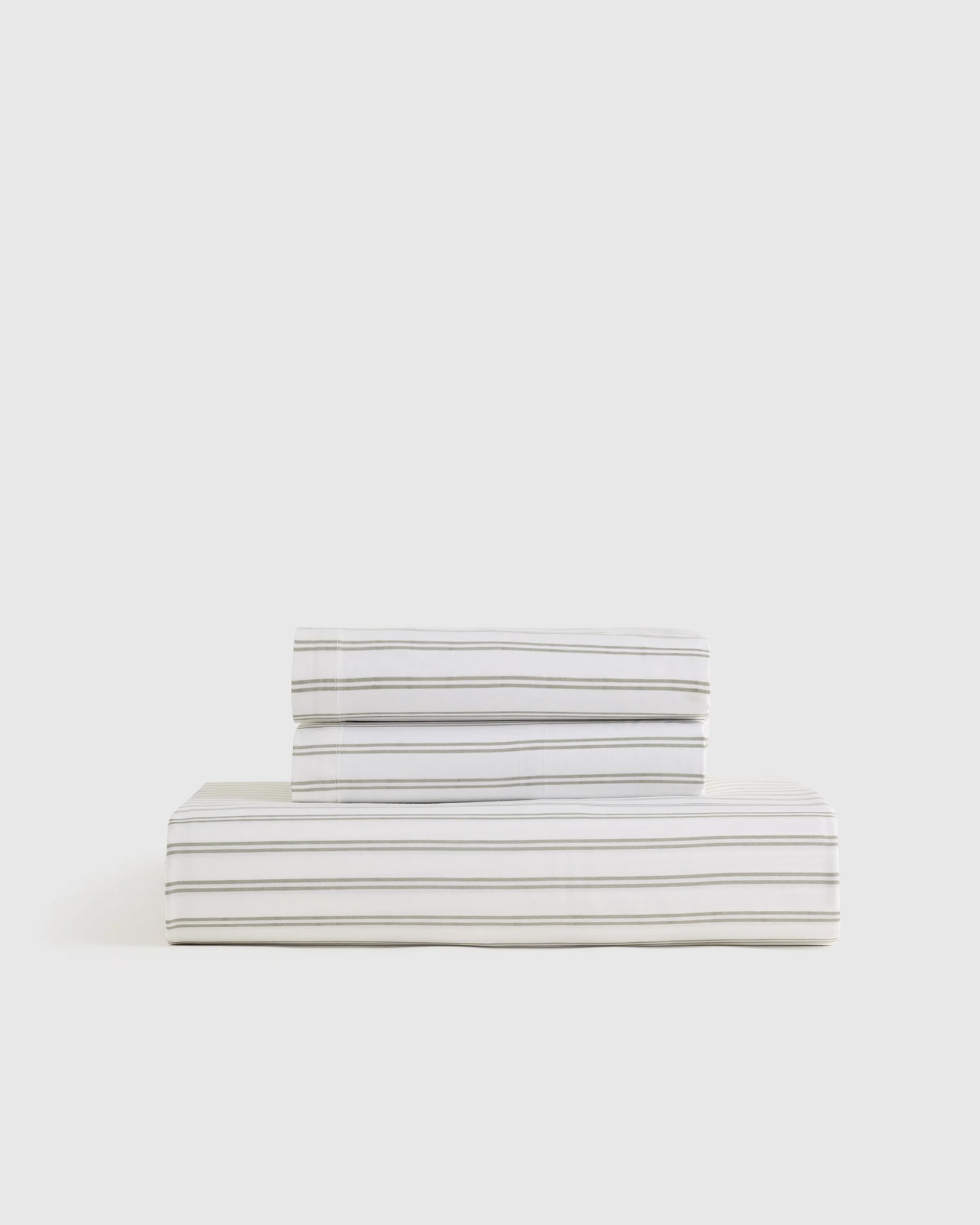 Bamboo Stripe Fitted Sheet Set - Twin / Double Stripe Espresso
