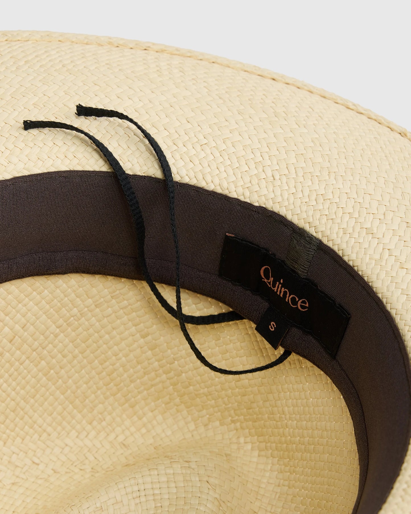 Toquilla Straw Panama Hat - S / Black