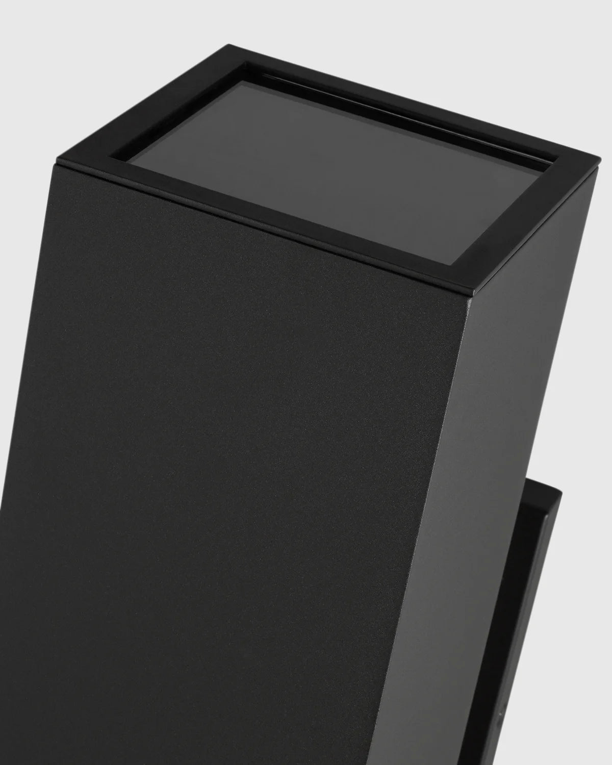 Outdoor Aluminum Rectangle Wall Sconce - One Size / Black