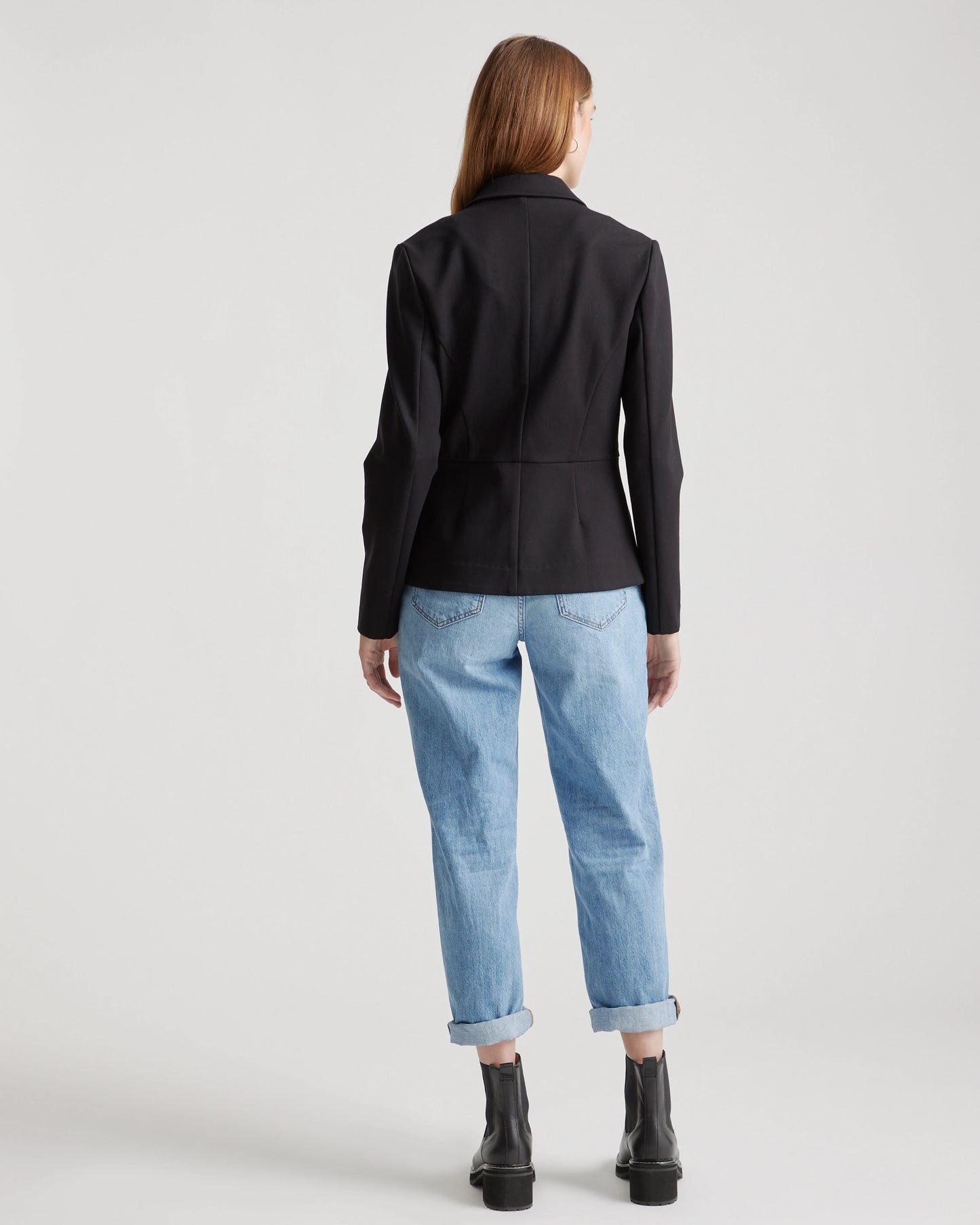 Ultra-Stretch Ponte Blazer - XS / Black