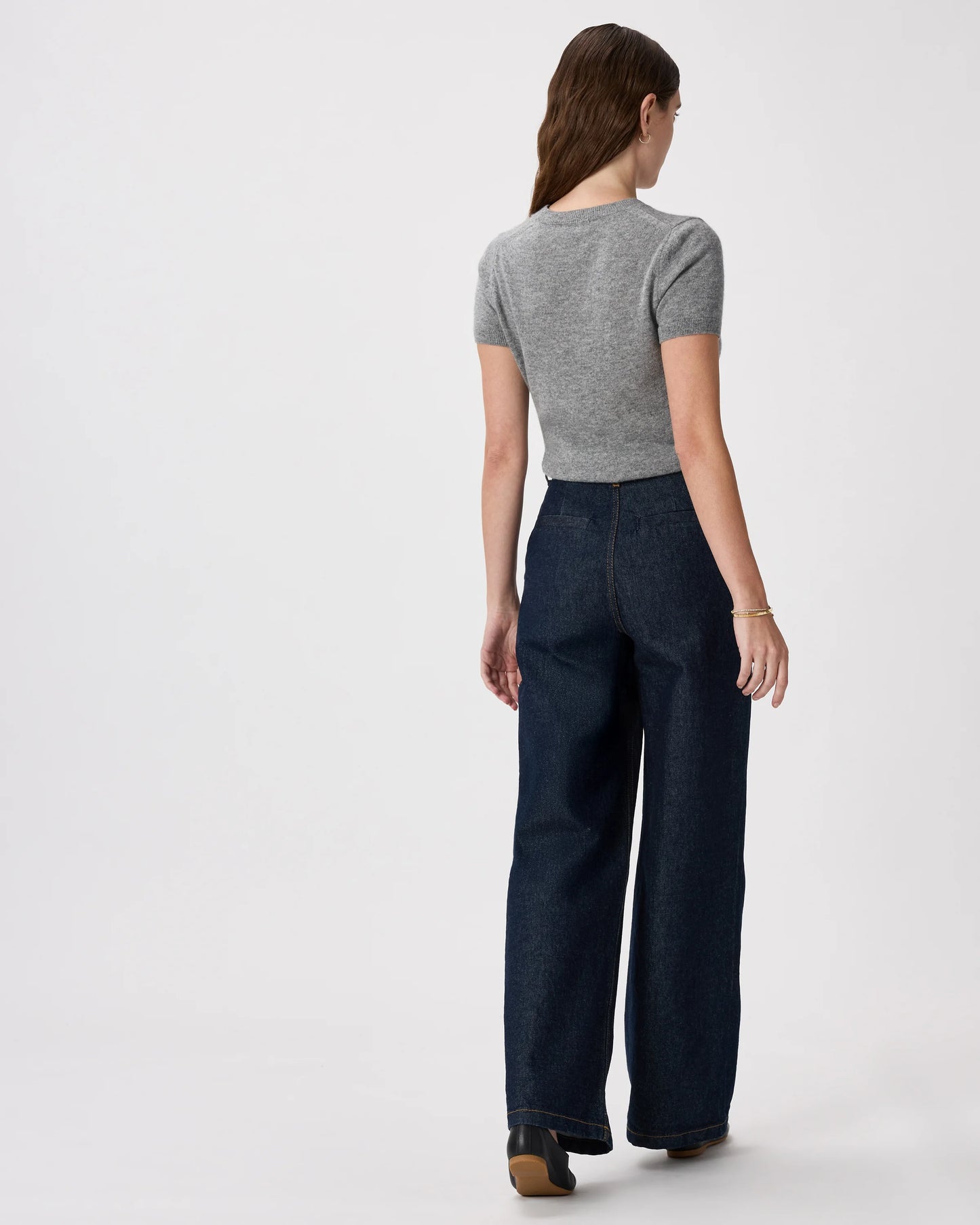 Mongolian Cashmere Tee - XS / Pale Custard Yellow