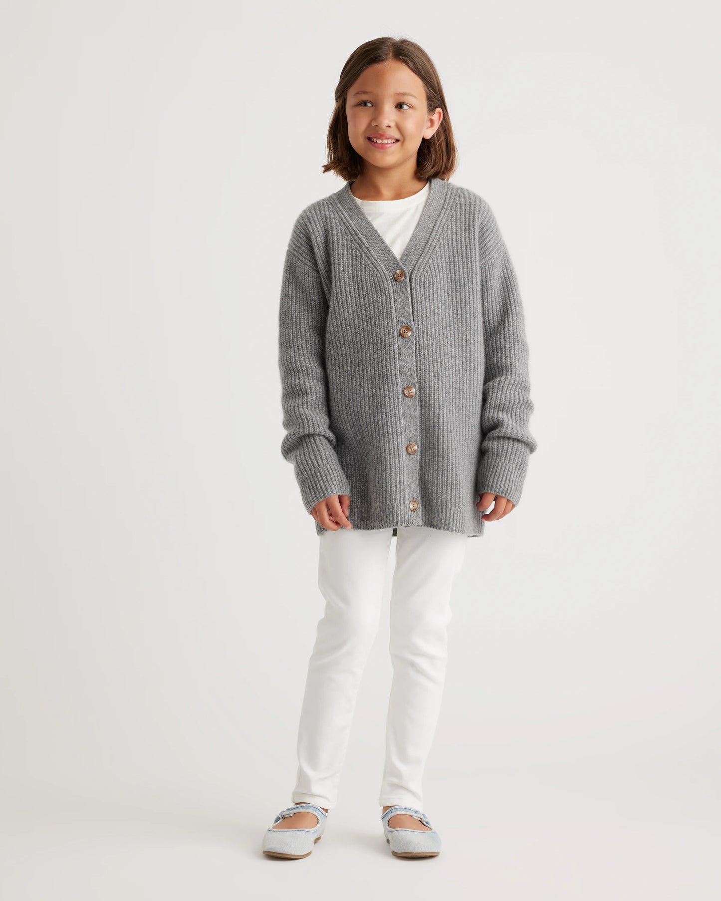 Washable Cashmere Oversized Fisherman Cardigan - 10 / Oatmeal
