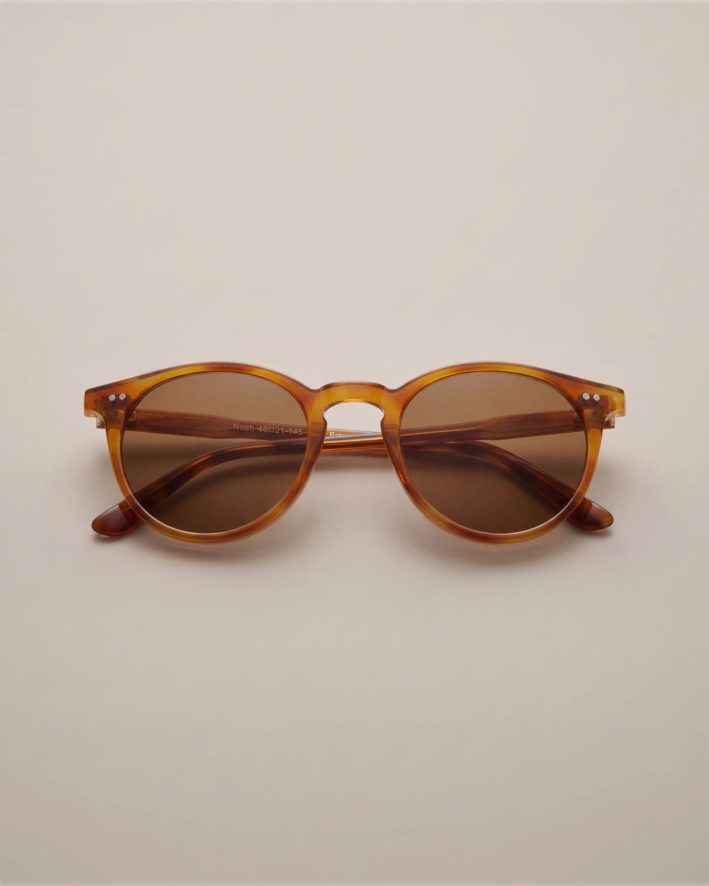 Noah Polarized Acetate Sunglasses - Standard / Tortoise with Brown lens