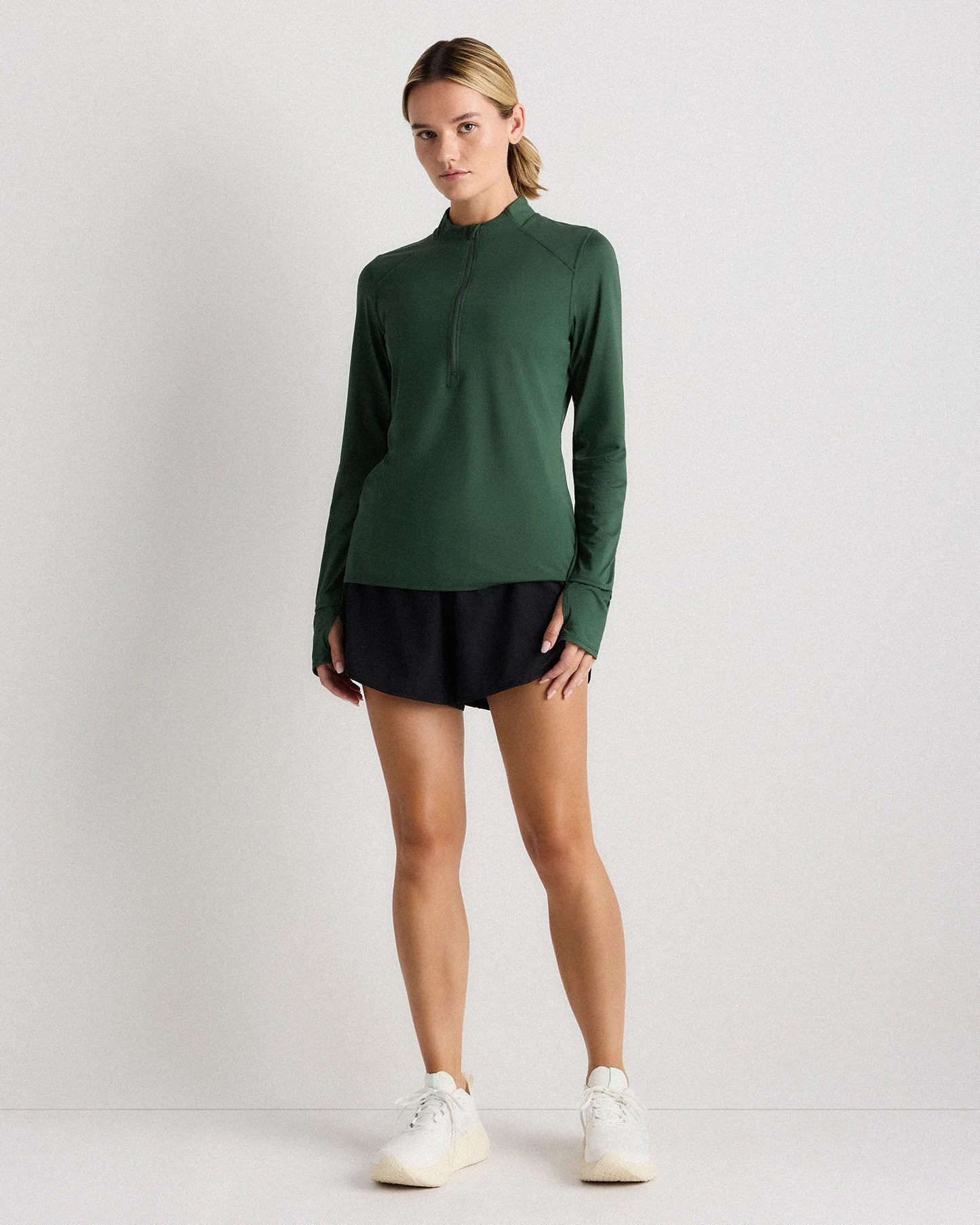 Race Day Half-Zip Pullover - XS / Big Sur Green