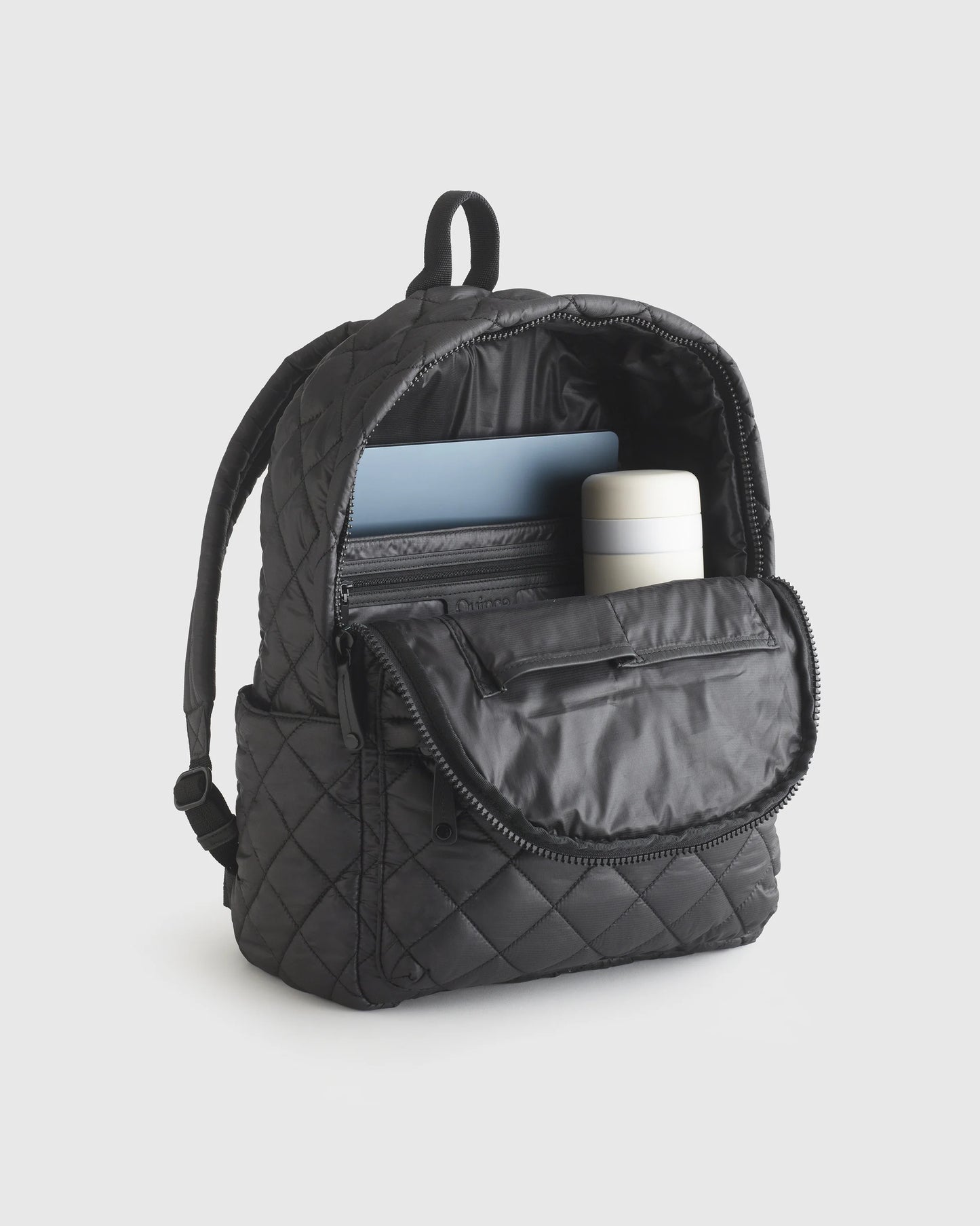 Transit Quilted Commuter Backpack - One Size / Taupe Brown
