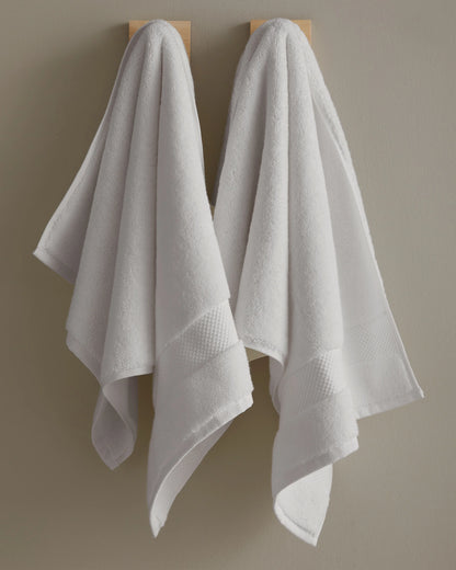 Turkish Ultra Plush Hand Towel (Set of 2) - One Size / White